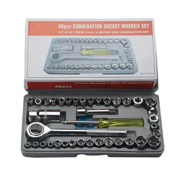 40pcs Aiwa Socket Wrench  Tool Kit &amp; Screwdriver And Socket Set View Gallery - Pakistan