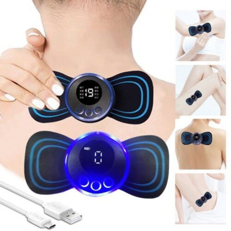 Mini Body Massager Pulse Neck Pain Relief EMS Butterfly Body Massager Men &amp;amp; Women