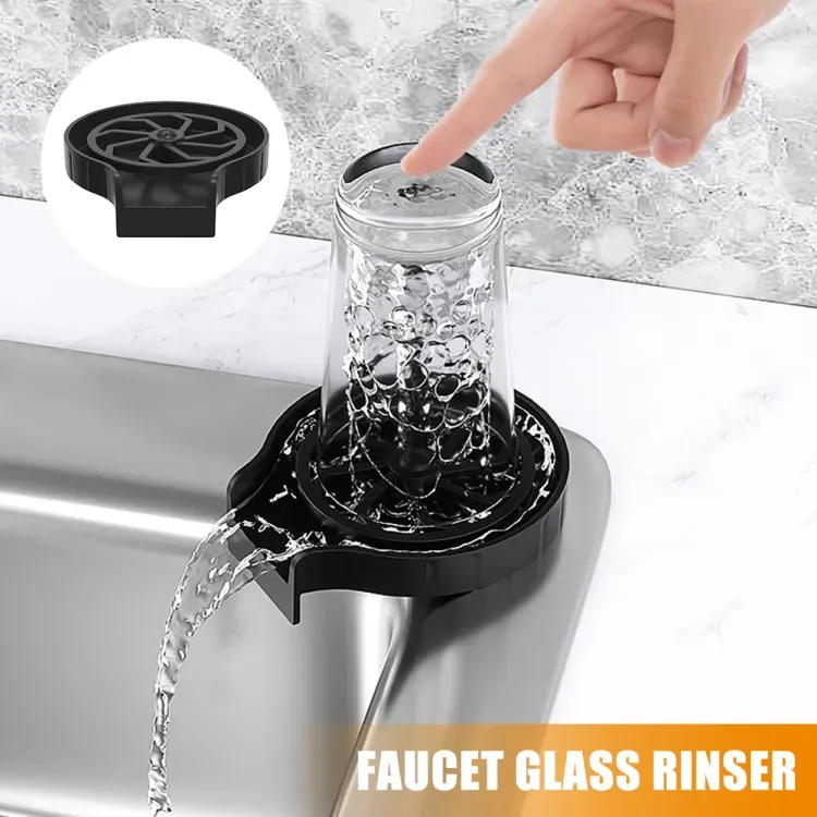 Glass washer - Glass washer for kitchen - Glass Rinser Cup Bottle Washer Cleaner for Kitchen Sinks, Kitchen Sink Accessories Attachment Stainless View Gallery - Pakistan