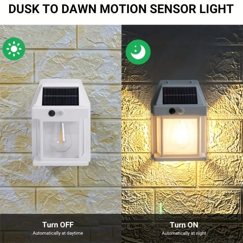 Solar Tungsten Filament Lamp Outdoor Waterproof Intelligent Induction Wall Lamp Courtyard Garden Villa Lighting(KT-666) View Gallery - Pakistan