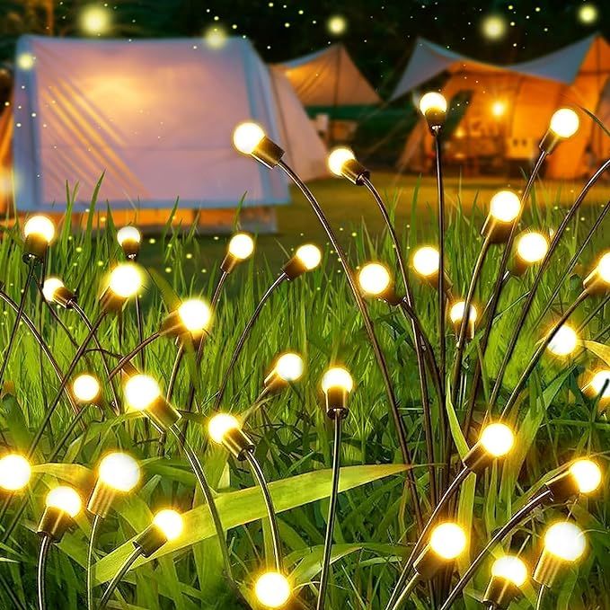 10 Lights - LED Solar Powered Firefly Light Outdoor Waterproof Solar Garden Light Decorative Swaying Wind Dancing Solar Lamp View Gallery - Pakistan