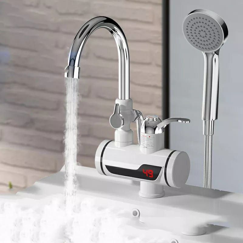 (with shower)Electric Hot Water Heater Faucet Kitchen Instant Heating Tap Water View Gallery - Pakistan