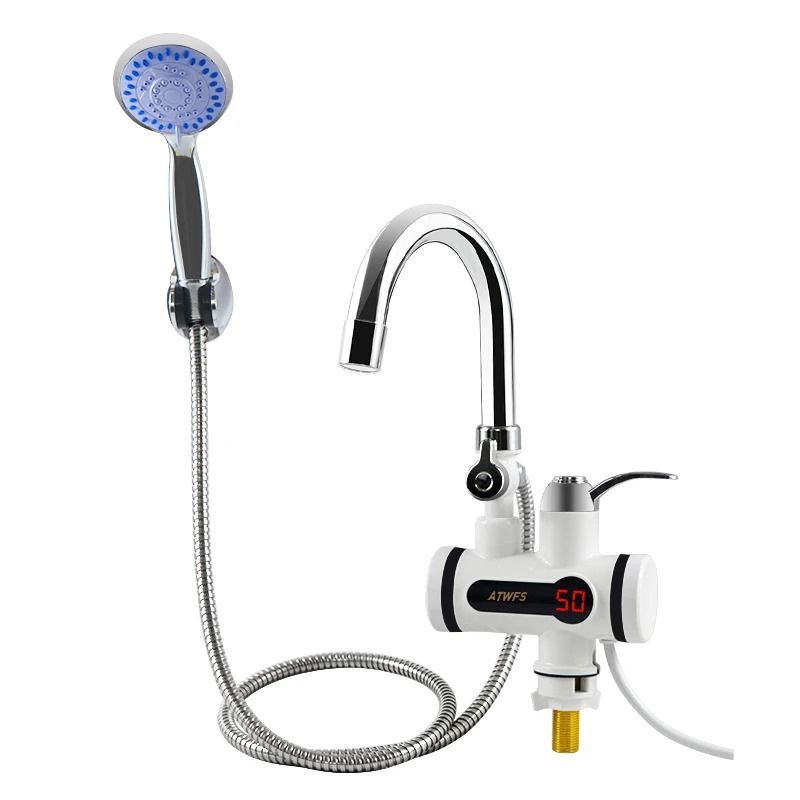(with shower)Electric Hot Water Heater Faucet Kitchen Instant Heating Tap Water View Gallery - Pakistan