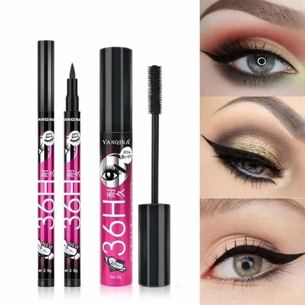 (2 in 1) 36H Eyeliner &amp; Mascara Deal View Gallery - Pakistan