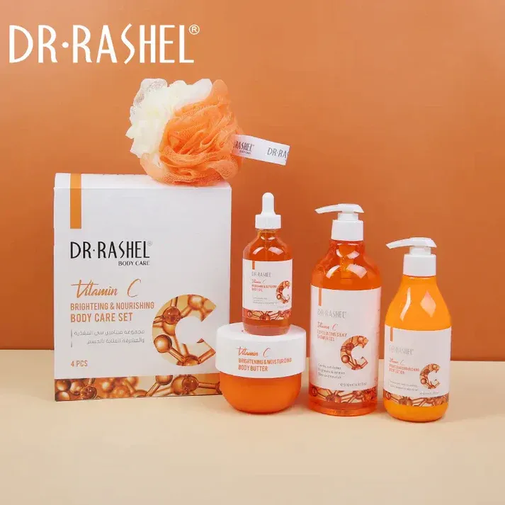Dr.Rashel Vitamin C Brightening &amp; Nourishing 4-Pieces Body Care Set Gift Box Body care set View Gallery - Pakistan