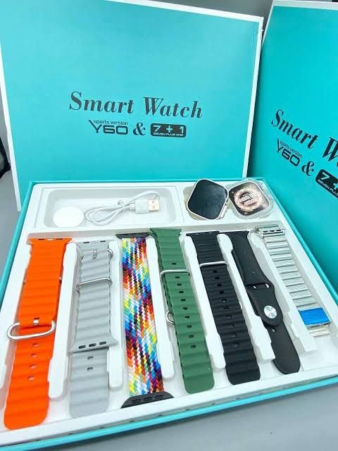 Y60 ULTRA  7 IN 1 Smart Watch (Random color) View Gallery - Pakistan