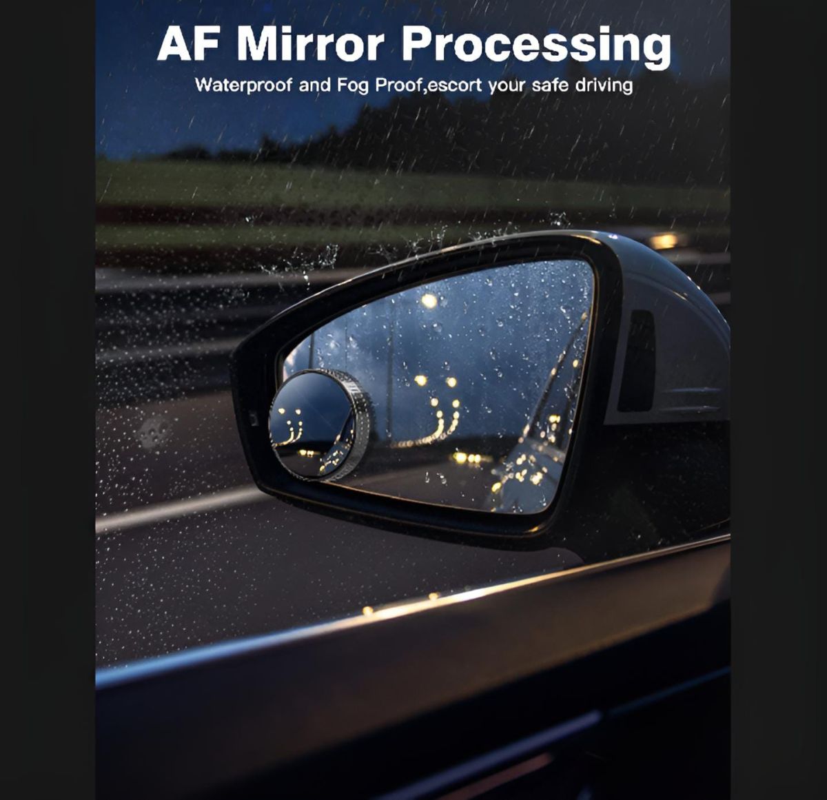 2 PCs rotatable Car Round Mirror Original Glass Rear view Blind spot Side Mirror rotatable lens View Gallery - Pakistan