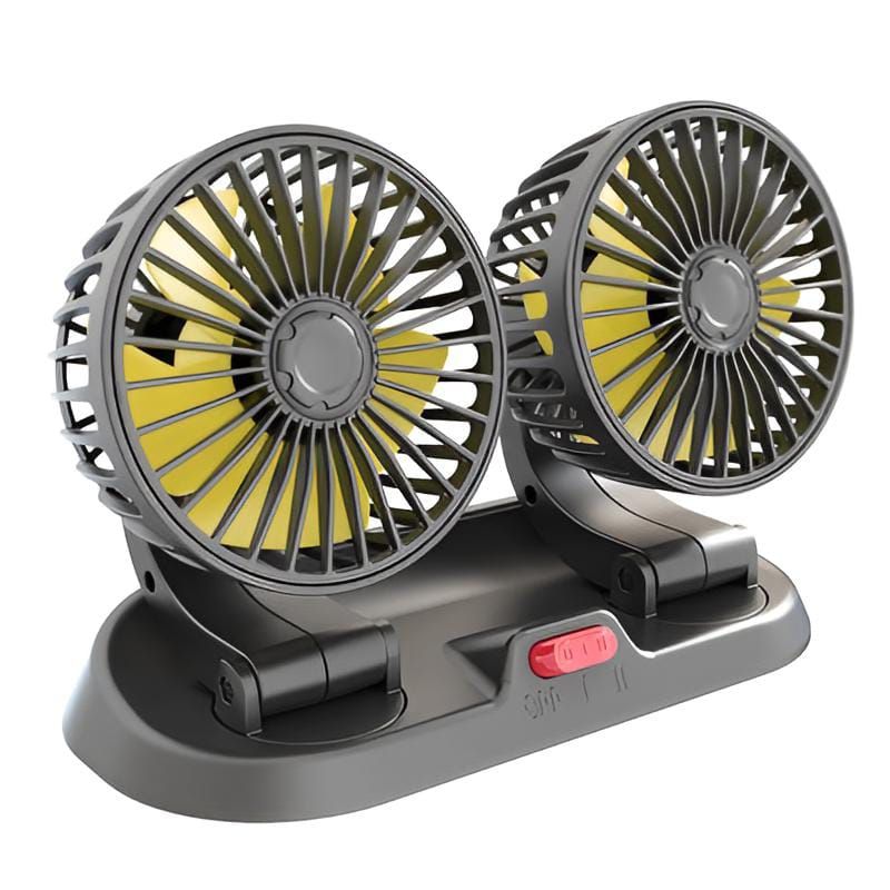12v Car Dashboard cooling fan, dual head fan 360 degree rotation Fan for Cars View Gallery - Pakistan