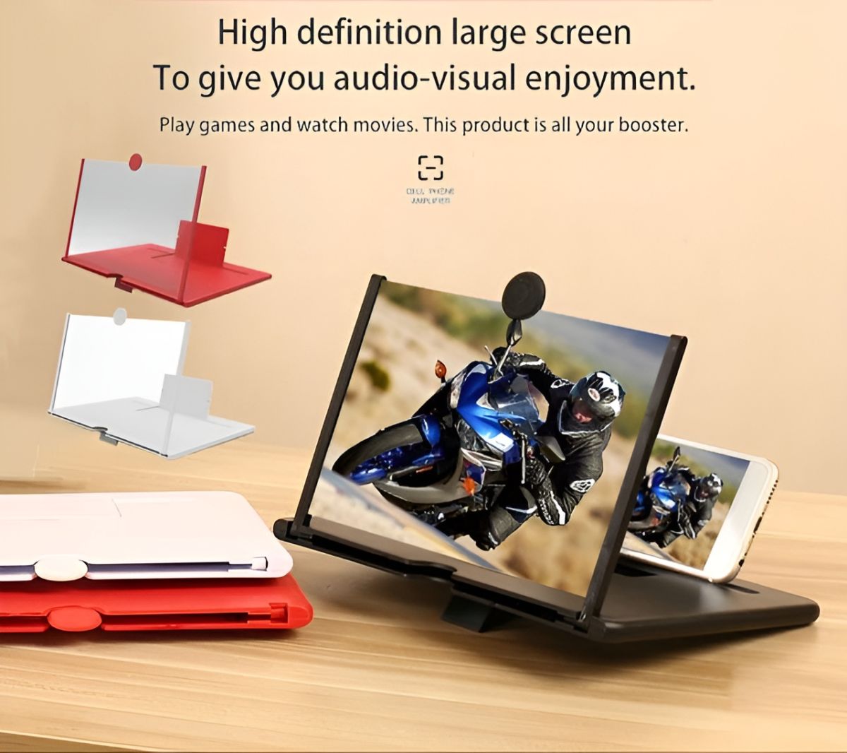 F3 Mobile Screen Magnifier | Magnify the mobile Screen for large display - 7 inch (Random color ) View Gallery - Pakistan