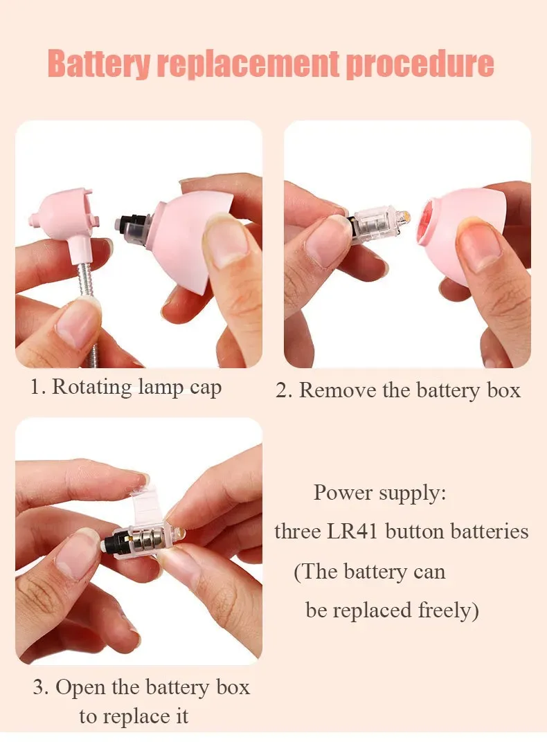 1Pc Mini Led Clamp Reading Lamp Night Lights (Random color) View Gallery - Pakistan