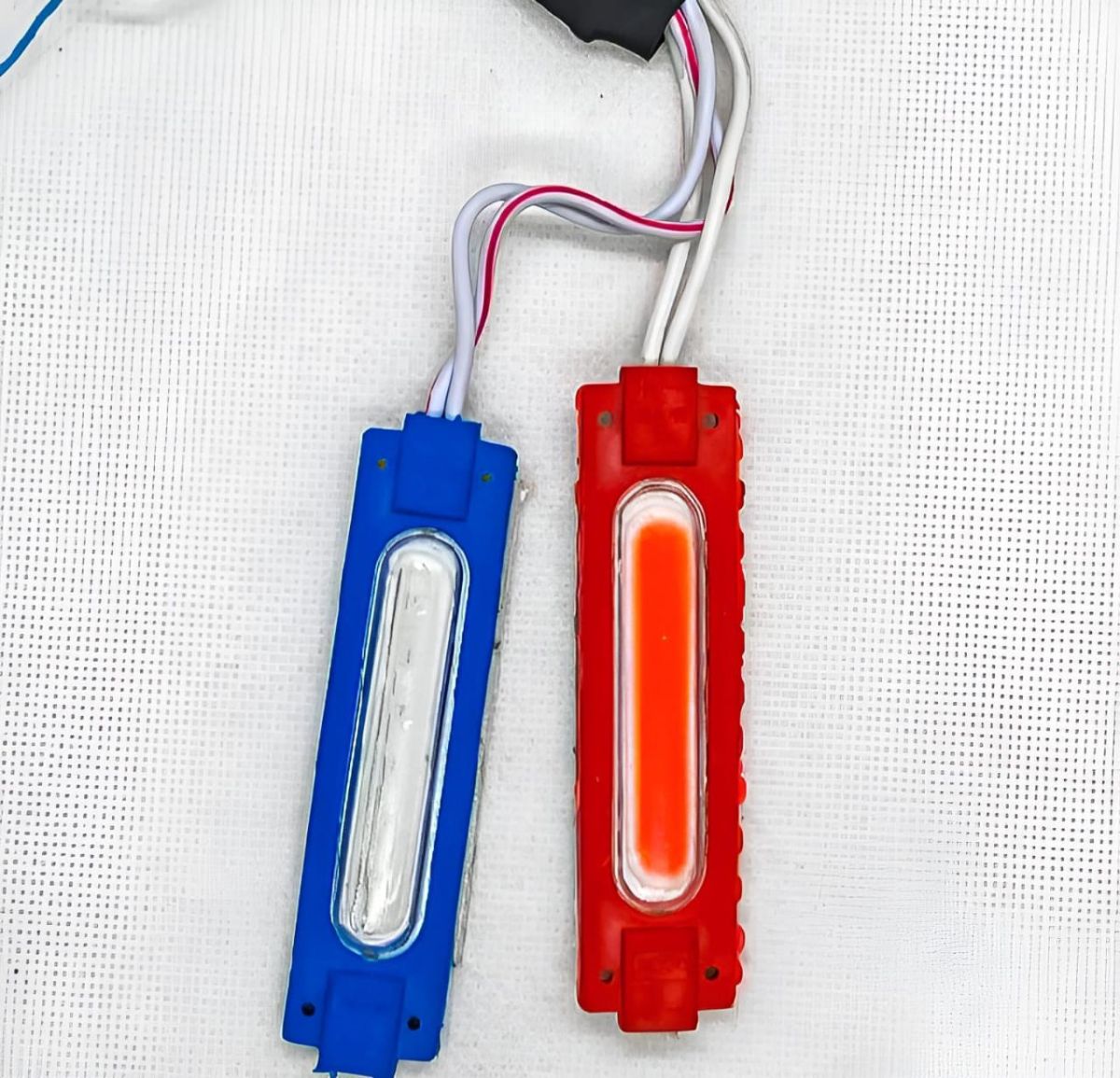 Pack of 2 pair (4pcs) High Quality Red and Blue Flasher Light Waterproof 12V LED Light For Bike and Cars View Gallery - Pakistan