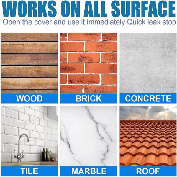 Hydra Waterproof Agent | Super Strong Invisible Waterproof Anti-leakage Agent | Instant Repair Waterproof Anti-leakage Agent with brush - 250g View Gallery - Pakistan