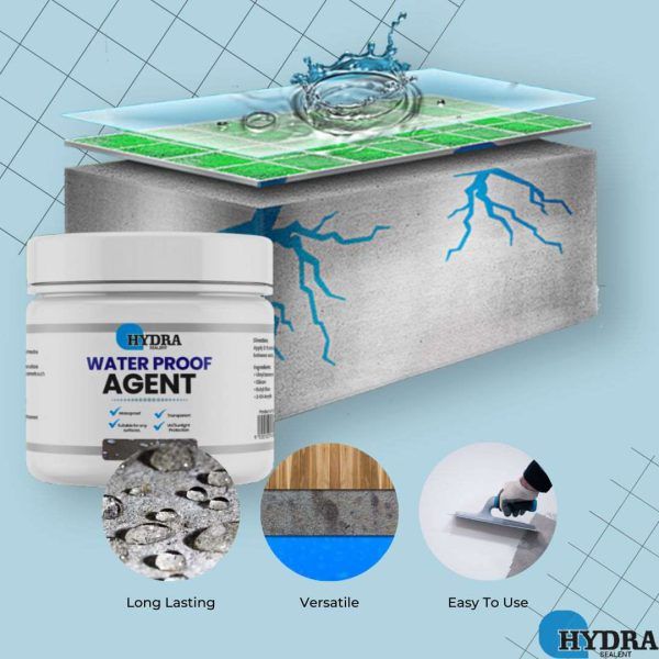 Hydra Waterproof Agent | Super Strong Invisible Waterproof Anti-leakage Agent | Instant Repair Waterproof Anti-leakage Agent with brush - 250g View Gallery - Pakistan