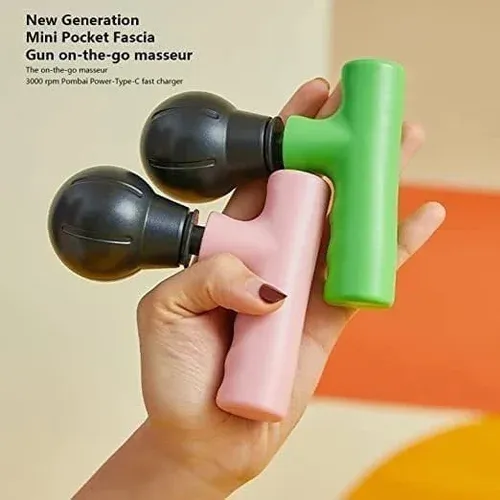 Blueide Mini rechargeable Fascial Gun Deep Muscle Massager (Random color) View Gallery - Pakistan