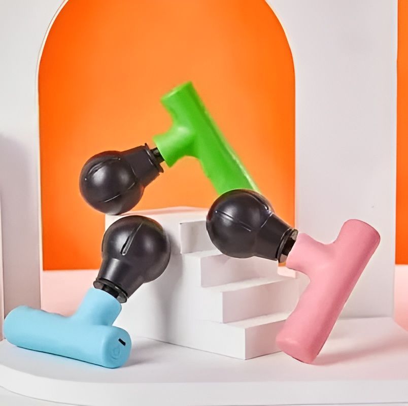 Blueide Mini rechargeable Fascial Gun Deep Muscle Massager (Random color) View Gallery - Pakistan