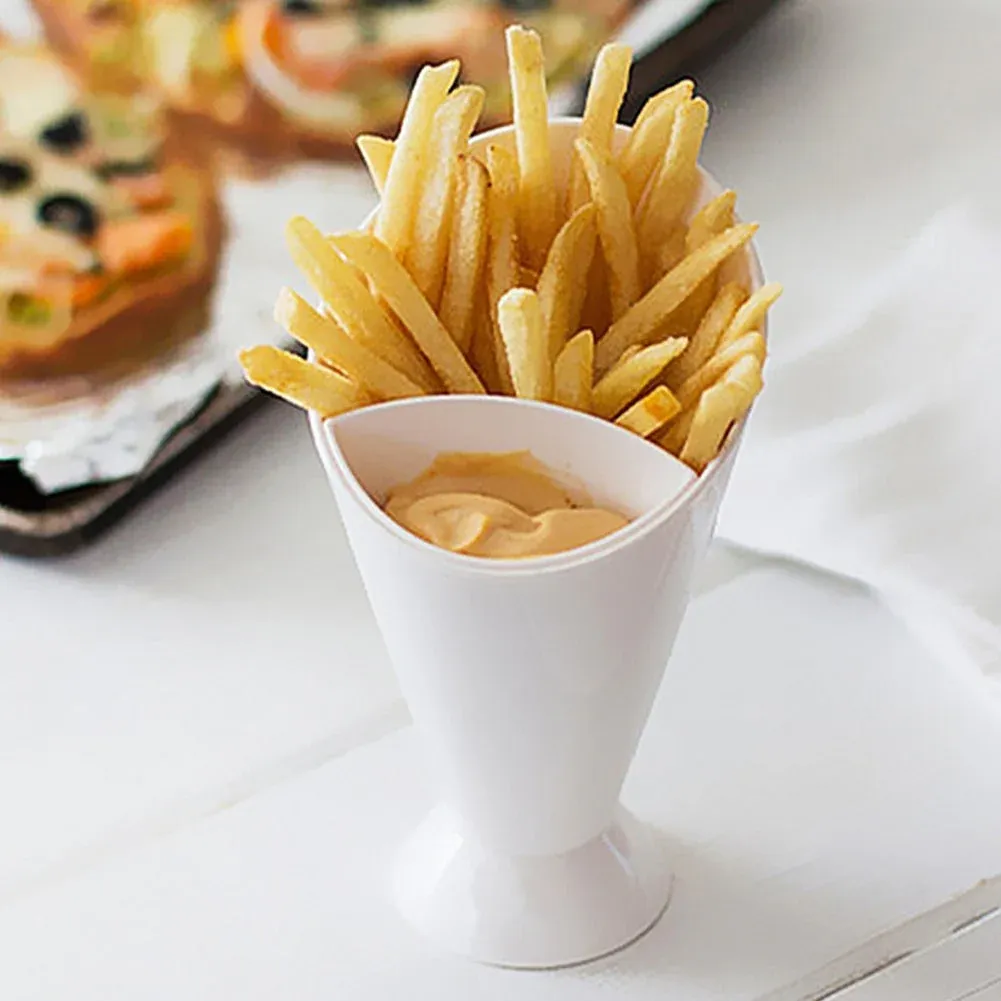 French Fries Cup potato Fries Holder with ketchup Holder for Sauce (Random Color ) View Gallery - Pakistan