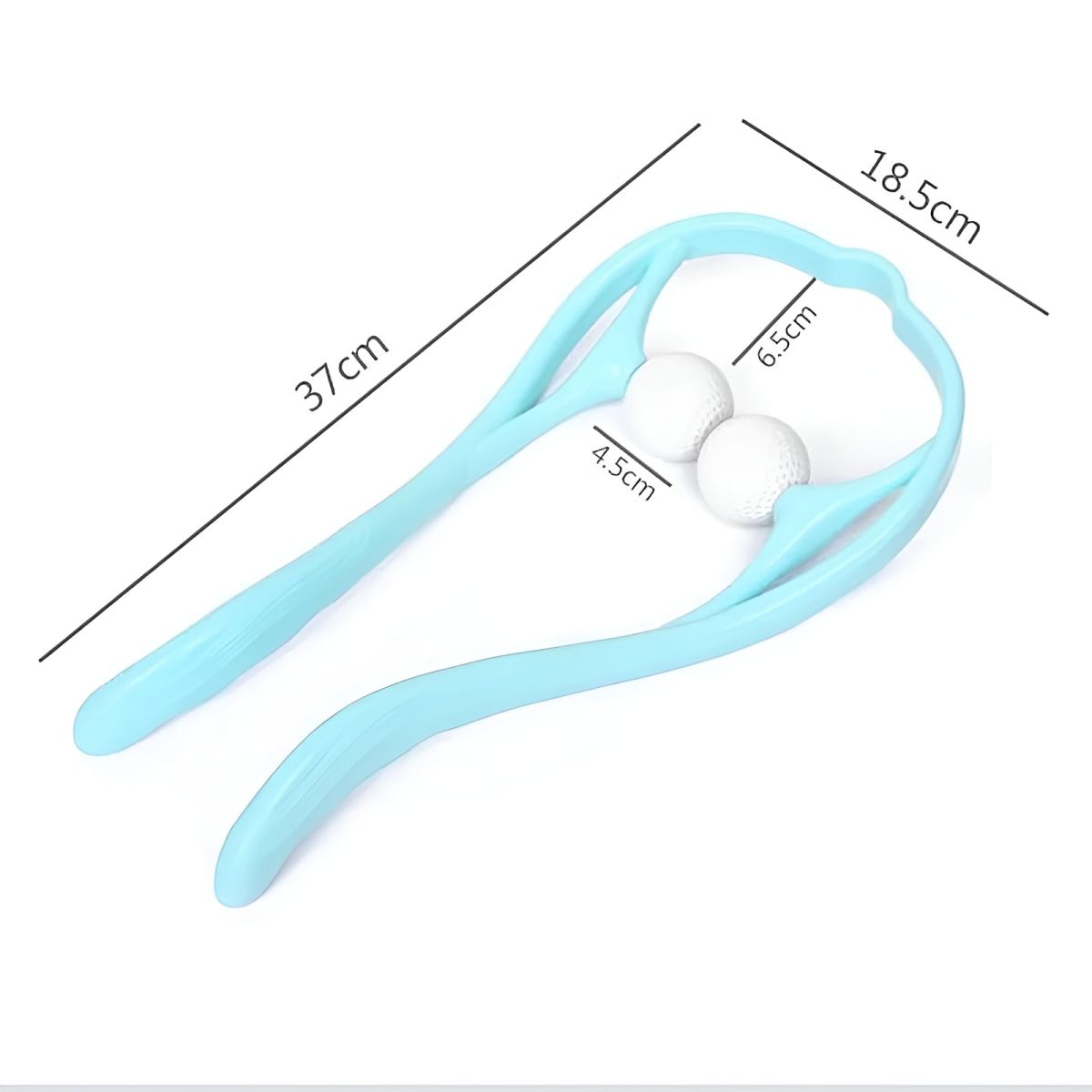 Manual Neck Massager For Cervical pain, deep Tissue | Handheld Massager Tool for Legs Waist Neck and Shoulder (Random color) View Gallery - Pakistan