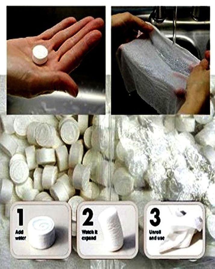 Pack of 10 pcs Magic Compressed Towel Tissue View Gallery - Pakistan
