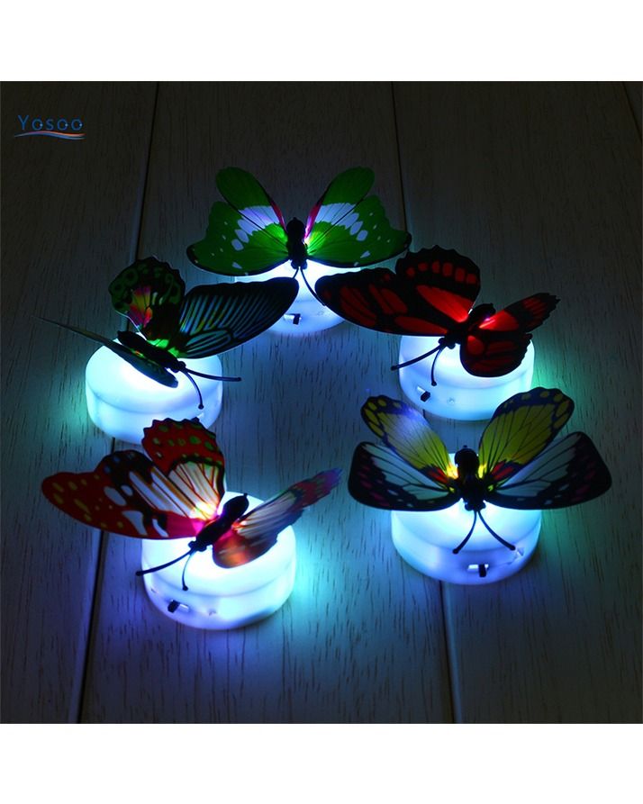 Glow In The Dark 3D Led Butterfly Night Light Led Color Changing for Kids Room (1 PCs Butterfly) View Gallery - Pakistan