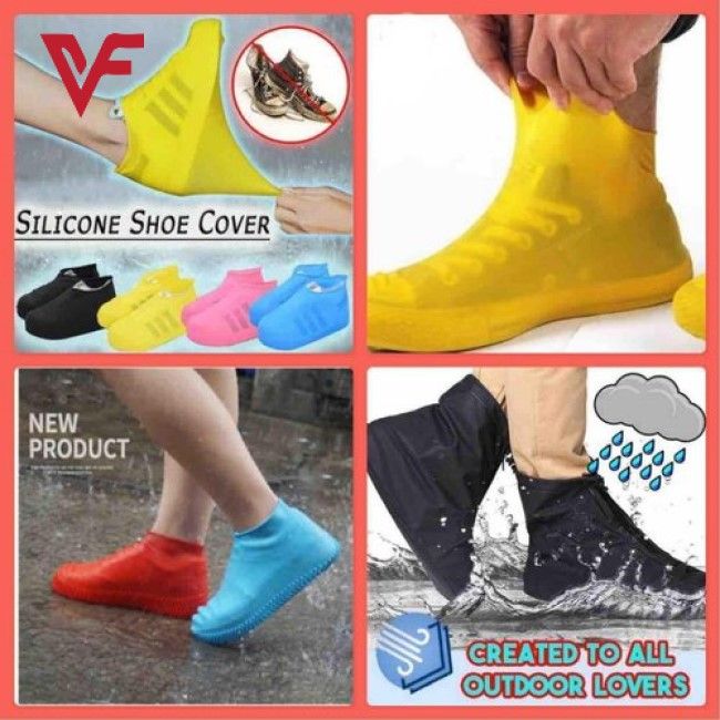 Rain Boot Thicken Waterproof Silicone Gel Shoe Cover Rain (Color random) View Gallery - Pakistan