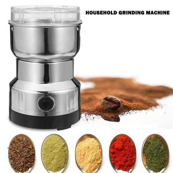 MULTI PURPOSE ELECTRIC COFFEE GRINDER AUTOMATIC COFFEE SPICE BEAN GRINDER STAINLESS STEEL RAF - 150Watts View Gallery - Pakistan