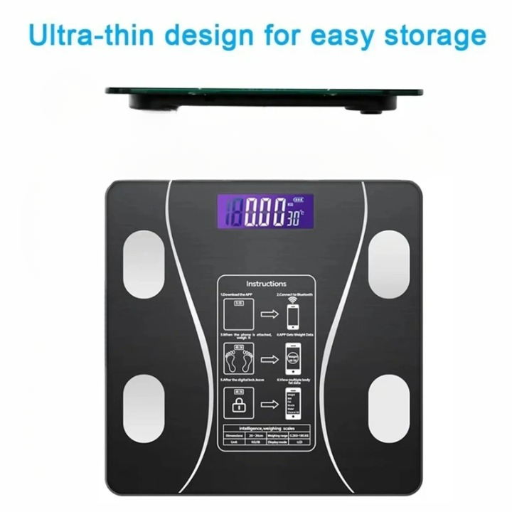 Smart Wireless Bluetooth Digital Weight Scale View Gallery - Pakistan