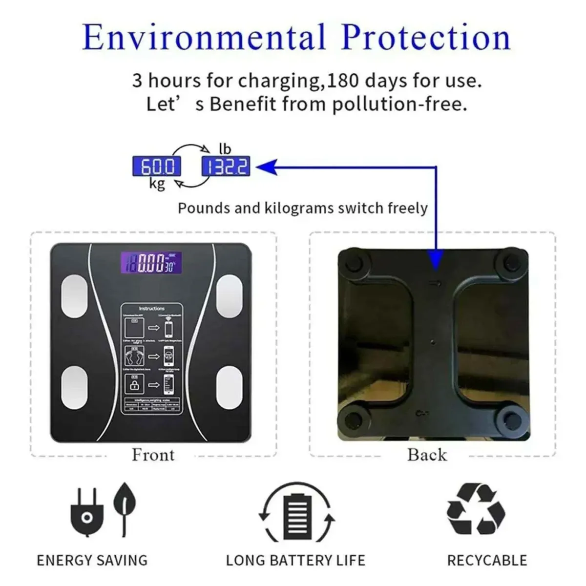 Smart Wireless Bluetooth Digital Weight Scale View Gallery - Pakistan