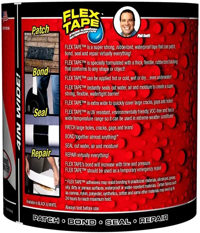 FLEX TAPE ULTRA-STRONG WATERPROOF ADHESIVE TAPE | Waterproof Seal Repair &amp; Sealant | Stop The Leak View Gallery - Pakistan
