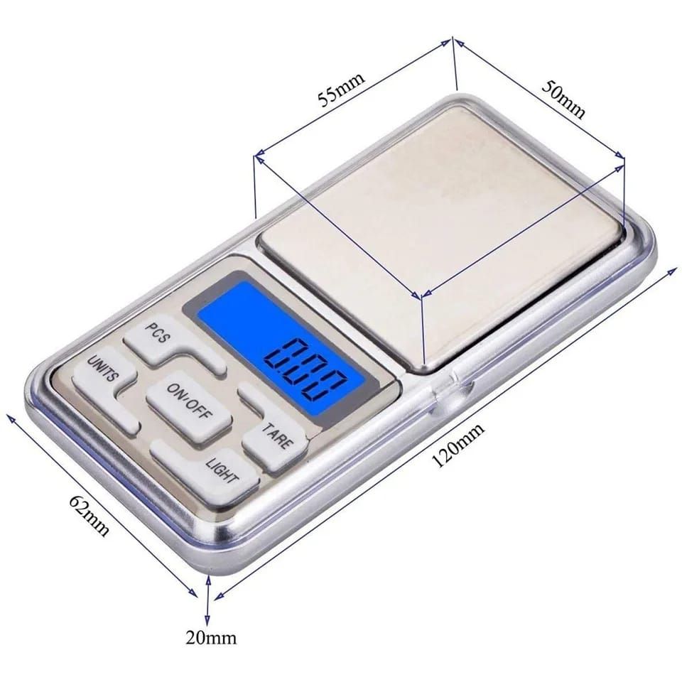 Mini Electronic Scales High Precision Pocket Digital Scale for Gold Sterling Jewelry Balance Gram For Kitchen Scale 500gx0.1g View Gallery - Pakistan