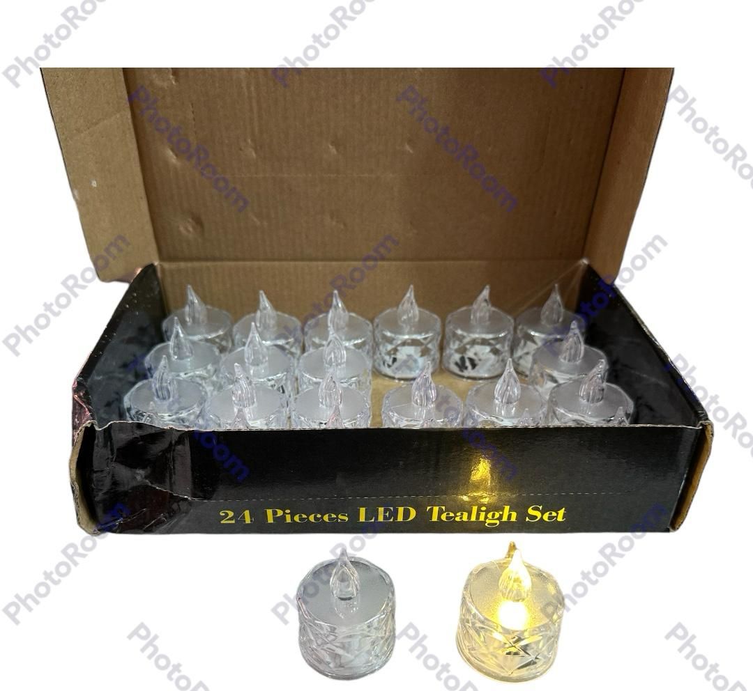Pack of 24 Warm White Flameless Led Tealight Candle Decorative Battery Operated Tea Lights View Gallery - Pakistan