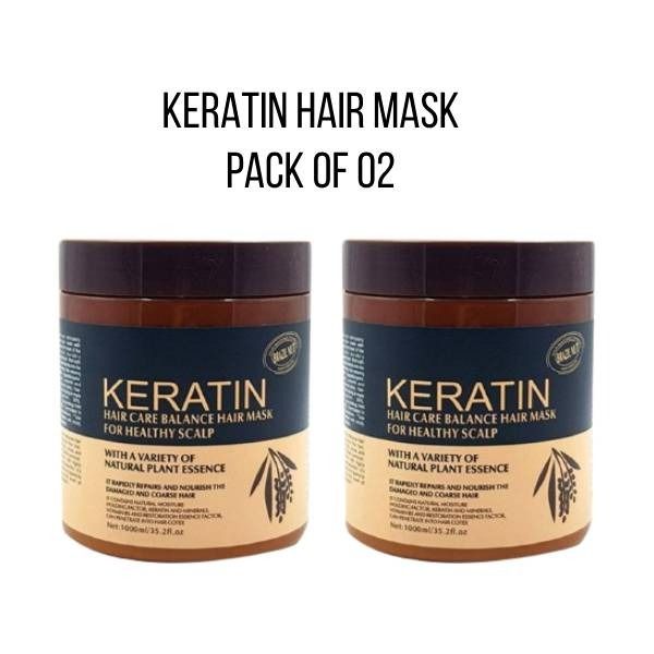 Pack Of 2 |  Keratin Hair Mask Treatment 500ml: The Key to Stronger, Healthier Hair