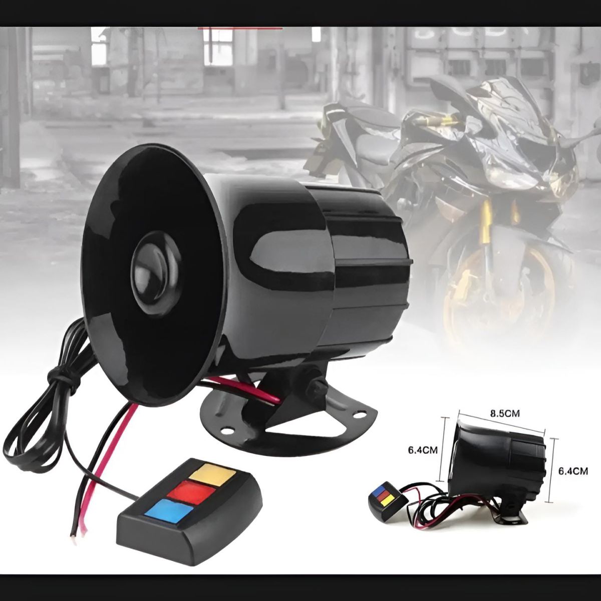 Horn siren 12 watt 3 different loud sounds for car and motorcycle View Gallery - Pakistan