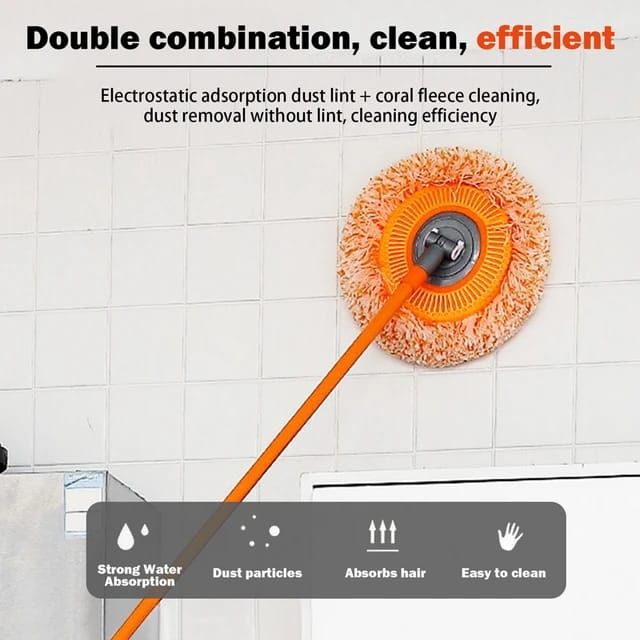 360° Rotatable Cleaning Mops Adjustable Multifunctional Sunflower Chenille Magic Mop Head Microfiber Dust Mops Window Cleaning View Gallery - Pakistan