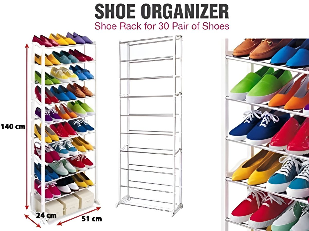 Amazing Shoe Rack Shoe Rack Organizer 30 PCs pair View Gallery - Pakistan