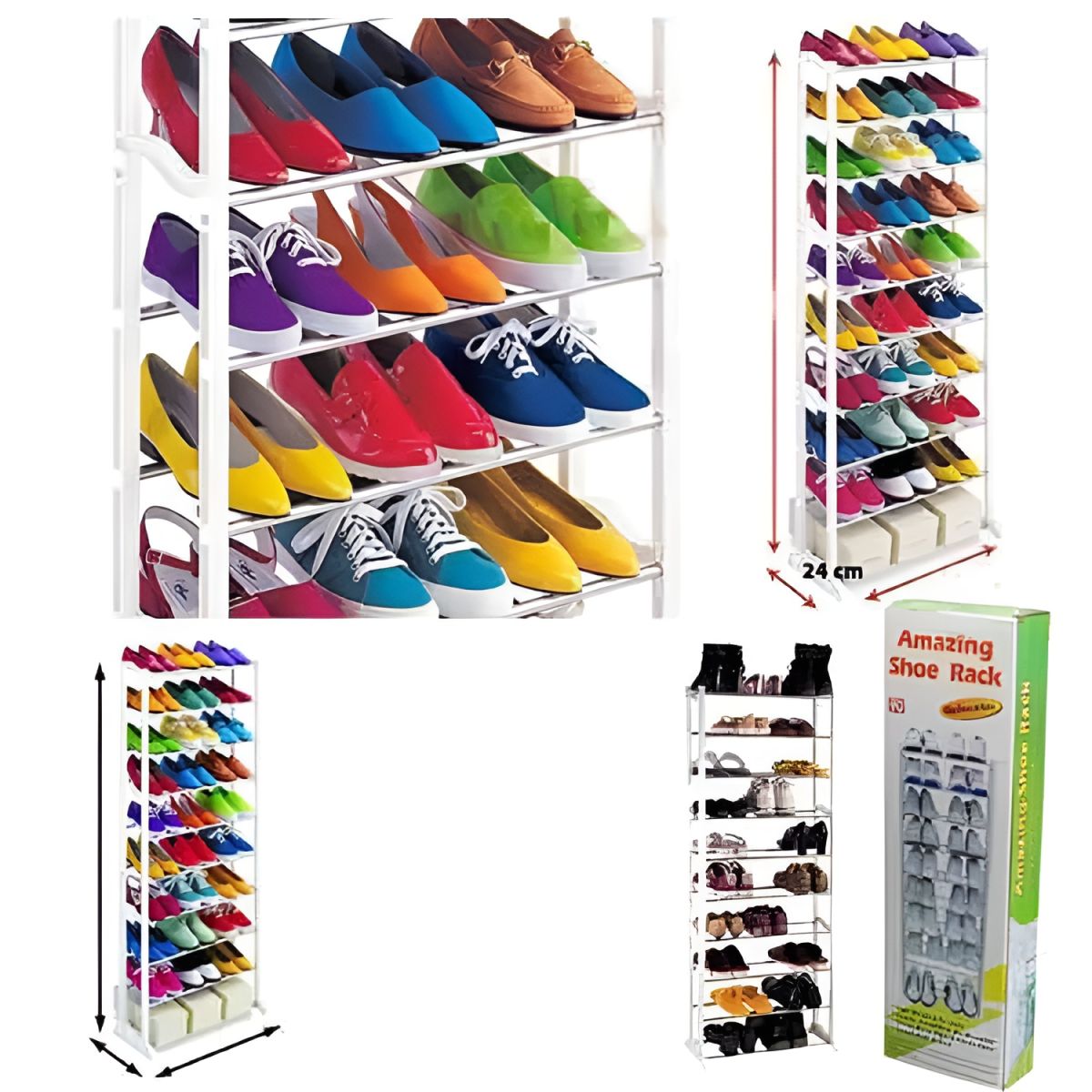Amazing Shoe Rack Shoe Rack Organizer 30 PCs pair View Gallery - Pakistan