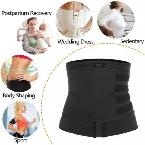 Waist Trainer Belt-Slimming Body Shaper Belts Sport Girdle with two strap View Gallery - Pakistan