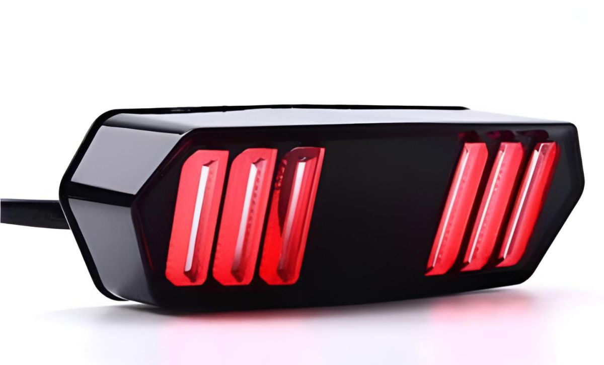 Universal Motorbike Back Light With Indicator DRL Audi Style View Gallery - Pakistan