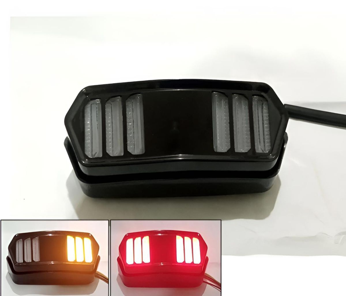 Universal Motorbike Back Light With Indicator DRL Audi Style View Gallery - Pakistan