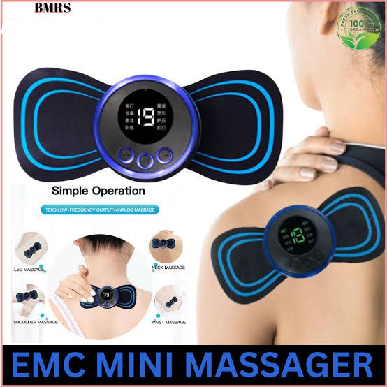 pack Of 2 Ems Butterfly Portable Neck Massager Rechargeable, And  Ms Foot Massager Pad Improve Blood Circulation View Gallery - Pakistan
