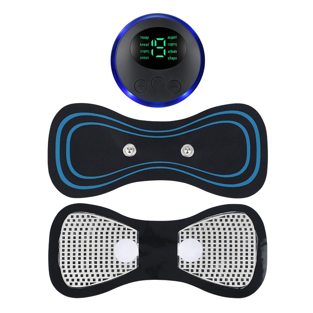 pack Of 2 Ems Butterfly Portable Neck Massager Rechargeable, And  Ms Foot Massager Pad Improve Blood Circulation View Gallery - Pakistan