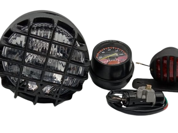 Cafe racer style package for motorcycle universal Head light  Back light Meter Alter switch