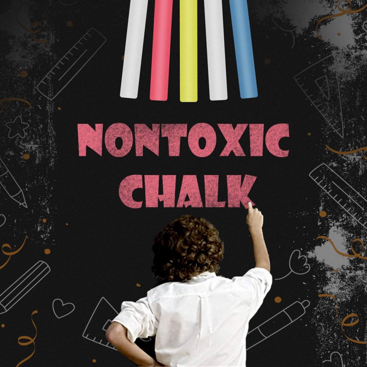 Large Black Chalkboard Sticker Paper DIY Black Board Wall Adhesive Black Board Size (3 x 1.3 ft) View Gallery - Pakistan