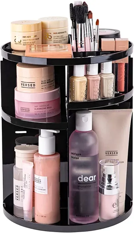 360 Degree Rotating Cosmetic Organizer (black ) View Gallery - Pakistan