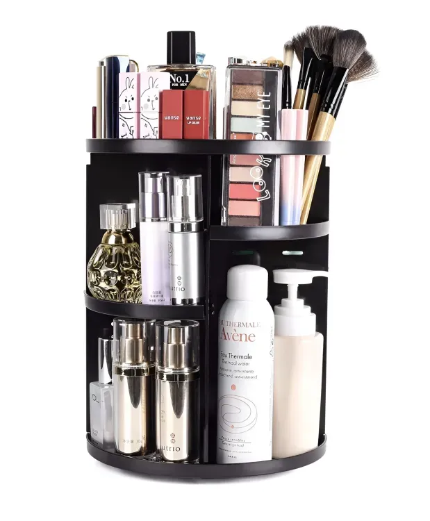 360 Degree Rotating Cosmetic Organizer (black ) View Gallery - Pakistan