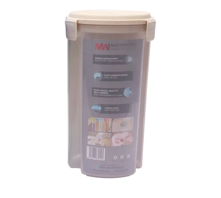 Marshal Storage Jar - 3 In 1 Jar - 3 Portion storage jar (2200 ml) (Random color) View Gallery - Pakistan