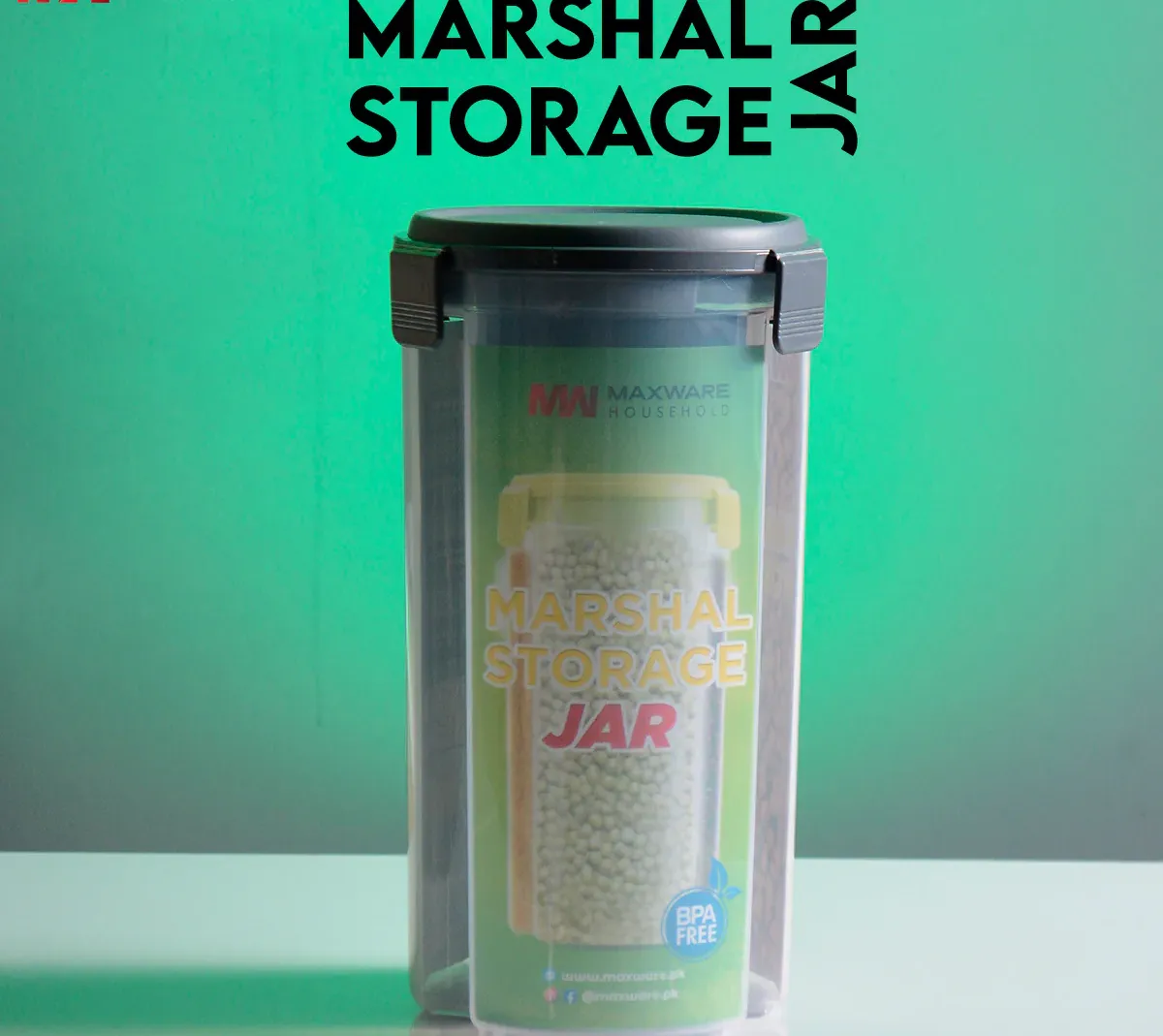 Marshal Storage Jar - 3 In 1 Jar - 3 Portion storage jar (2200 ml) (Random color) View Gallery - Pakistan