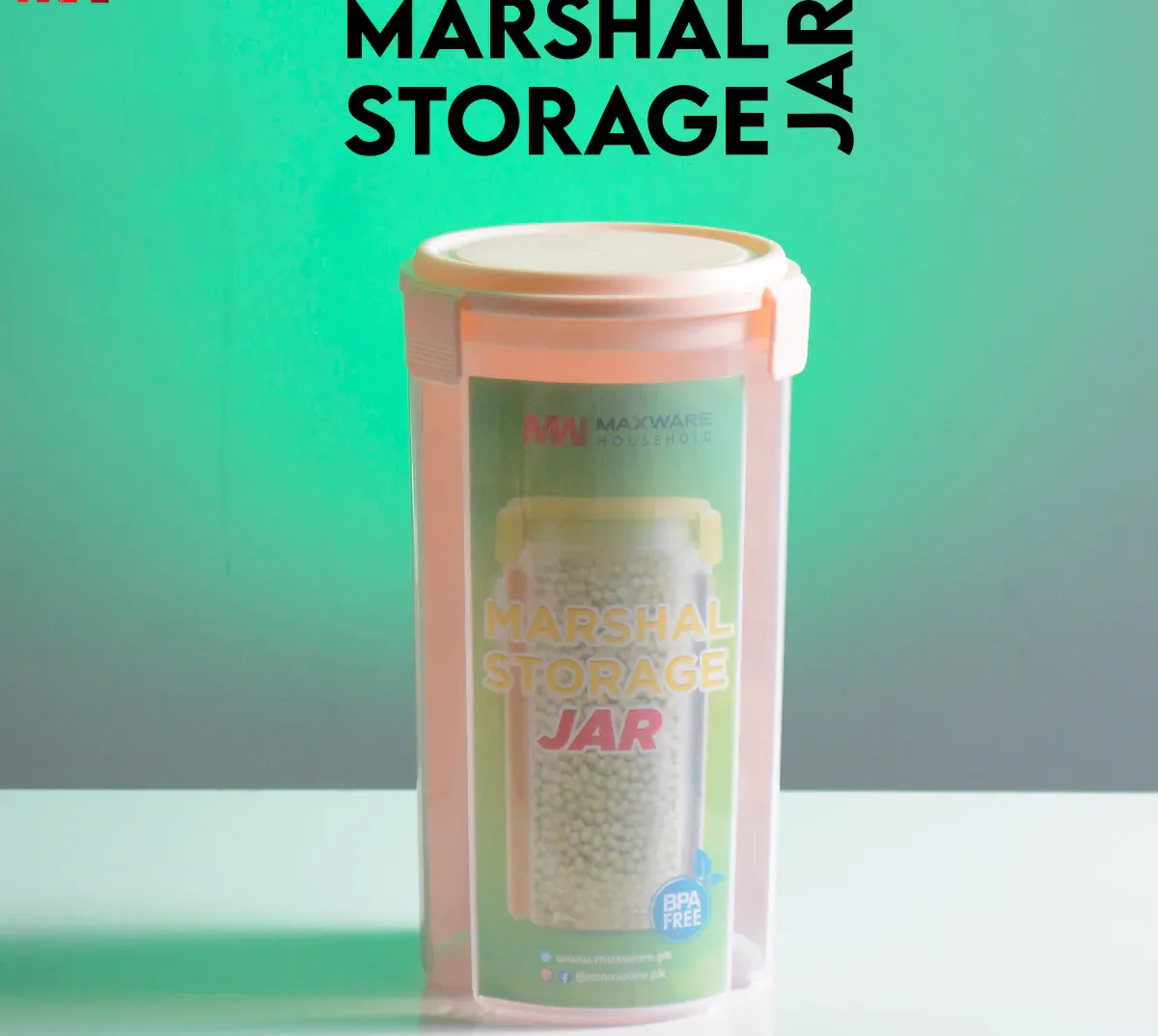 Marshal Storage Jar - 3 In 1 Jar - 3 Portion storage jar (2200 ml) (Random color) View Gallery - Pakistan