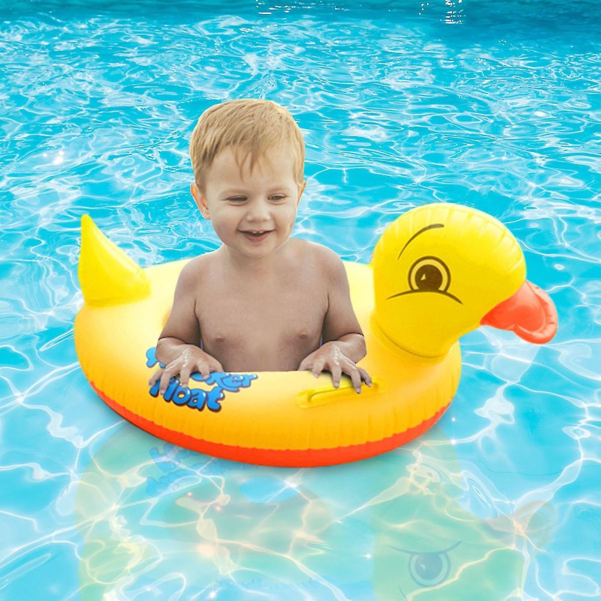Duck Baby Floats Tube, Inflatable Duck Pool Float, Baby Floating Seat, Children Swim Ring, Kids Inflatable Floats, Yellow Duck Seat Boat for Toddler View Gallery - Pakistan