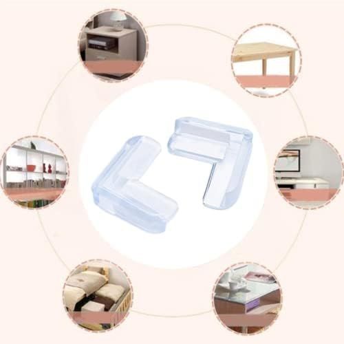 4PCS Set Child Protection Angle Corner Protector Baby Safety Corner Protector- silicone table protector cover View Gallery - Pakistan
