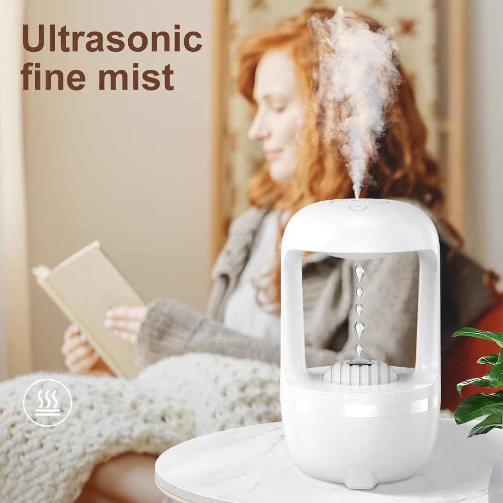 Cool Mist Humidifiers for Bedroom with Cute Water Drops &amp; Light Effects, Small Room Air Diffuser for Baby, Home, Office View Gallery - Pakistan